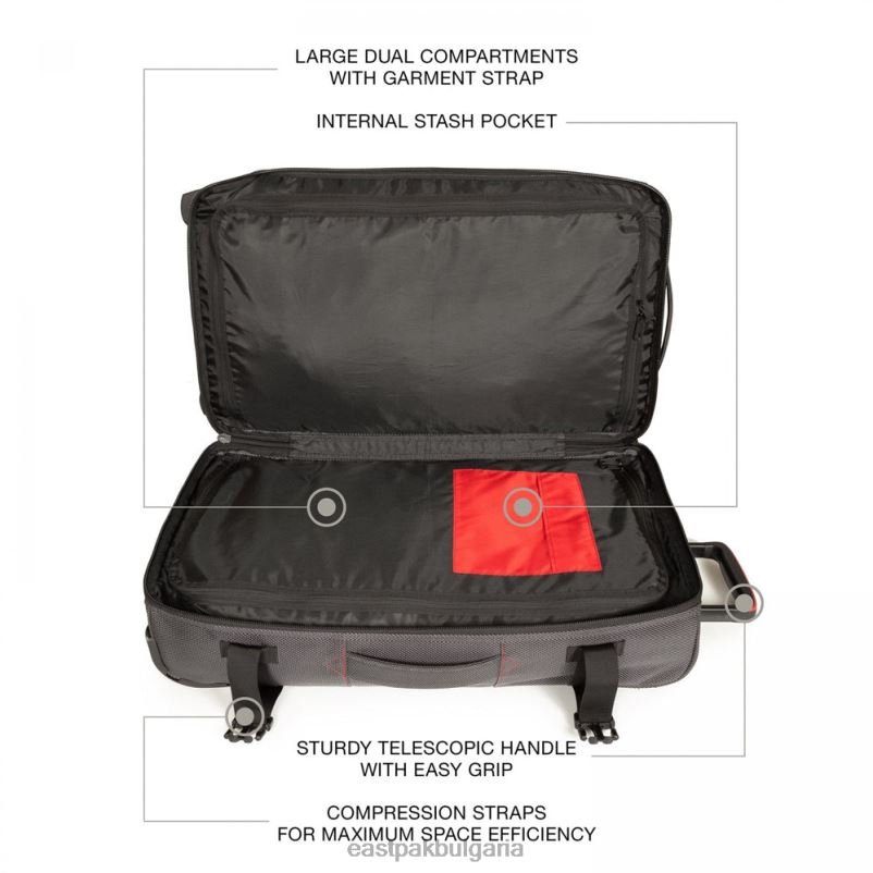 багаж Eastpak DRXPX195 transverz cnnct m ударение сиво