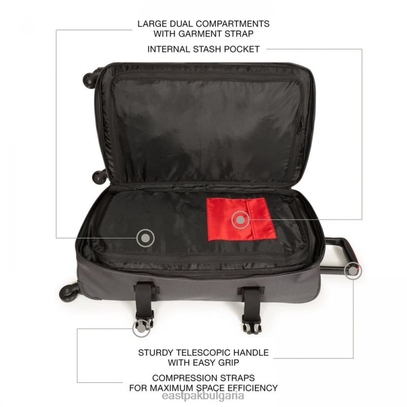 багаж Eastpak DRXPX205 trans4 cnnct l ударение сиво