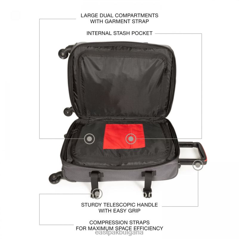 багаж Eastpak DRXPX207 trans4 cnnct s ударение сиво