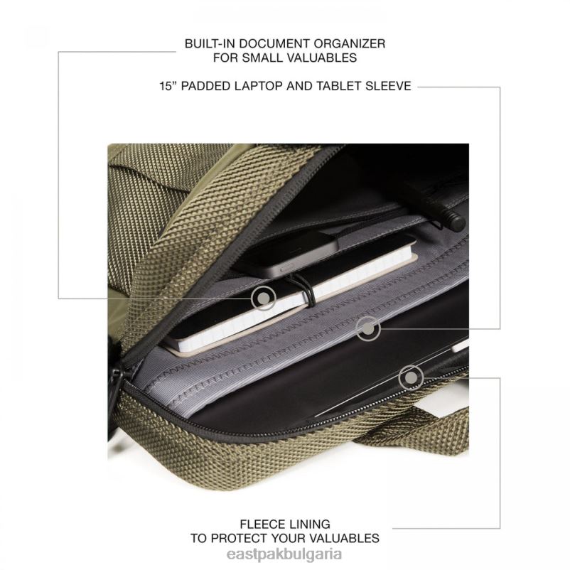 чанти през рамо Eastpak DRXPX279 актън cnnct каки