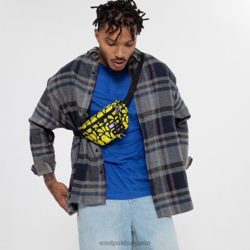 чанти през рамо Eastpak DRXPX267 пружинист усмихнати графити жълти