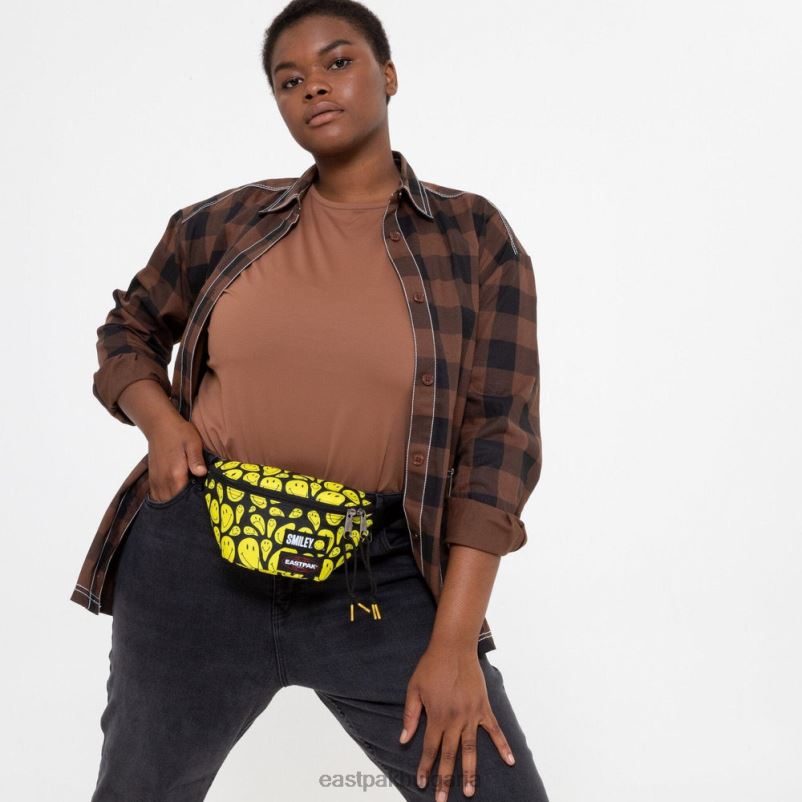 чанти през рамо Eastpak DRXPX267 пружинист усмихнати графити жълти