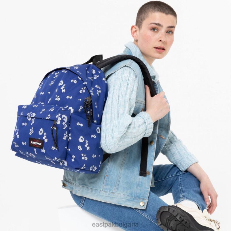 раници Eastpak DRXPX140 подплатен пакет цвете блясък тъмносин
