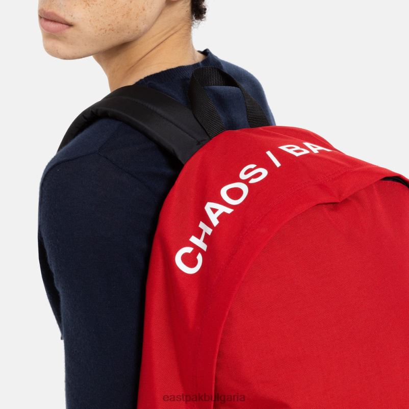 раници Eastpak DRXPX21 подплатен дубл червено под прикритие