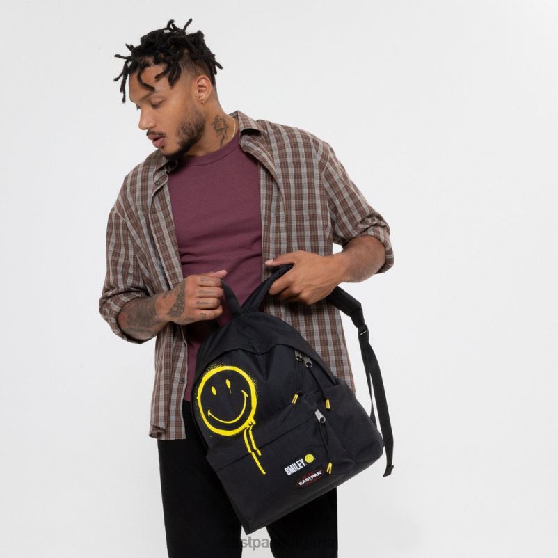 раници Eastpak DRXPX3 подплатен пакет усмихнати графити черни