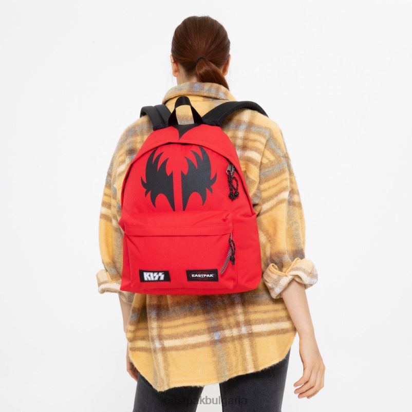 раници Eastpak DRXPX5 подплатен пакет целувка червено