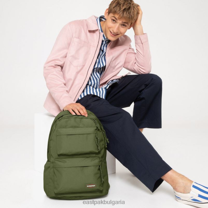 раници Eastpak DRXPX84 подплатени двойни тъмна трева