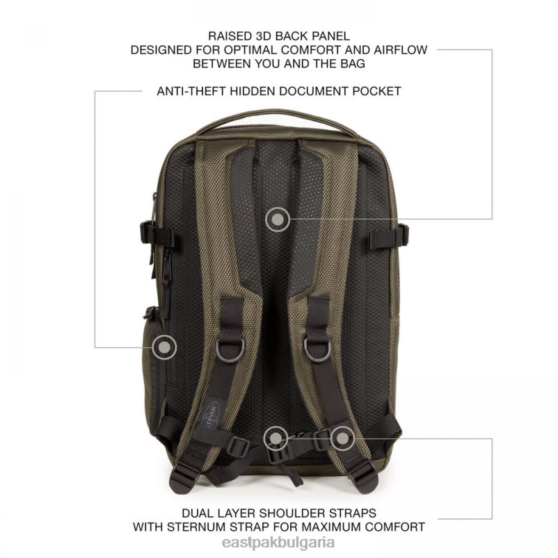 раници Eastpak DRXPX163 tecum s cnnct каки