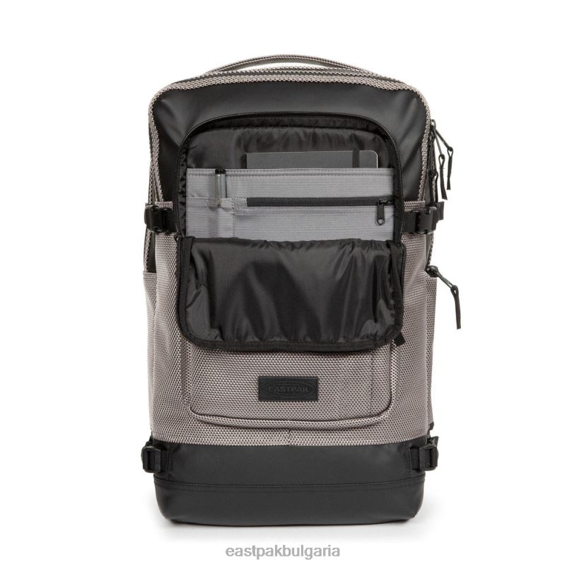 раници Eastpak DRXPX166 tecum l cnnct светло сиво