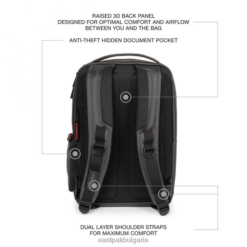 раници Eastpak DRXPX182 tecum s cnnct акцентно сиво